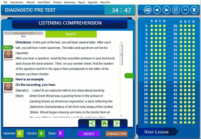 Belajar Tes TOEFL Listening Comprehension Part C